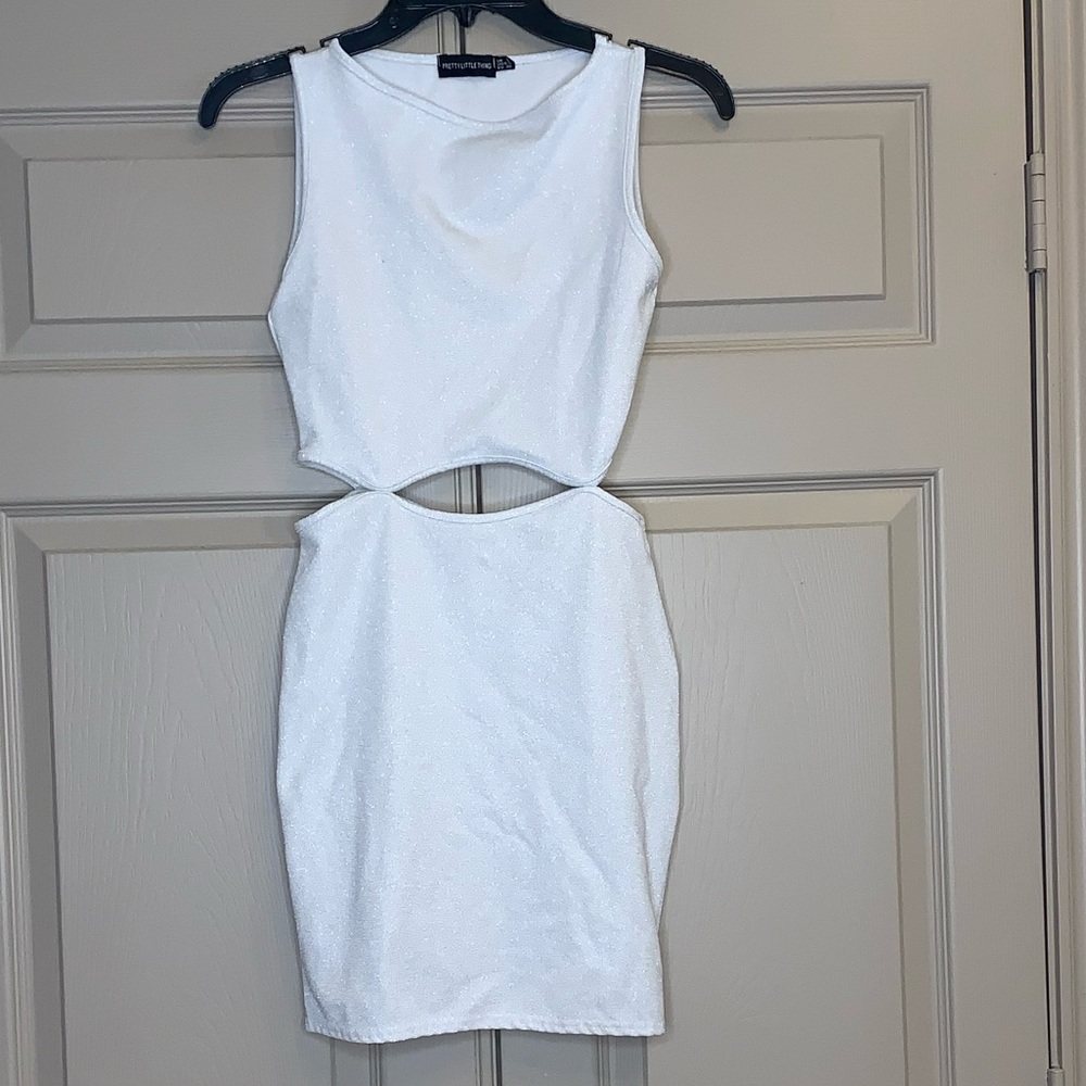 White mini dress